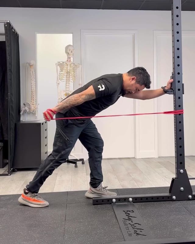 Banded Triceps Kick Back