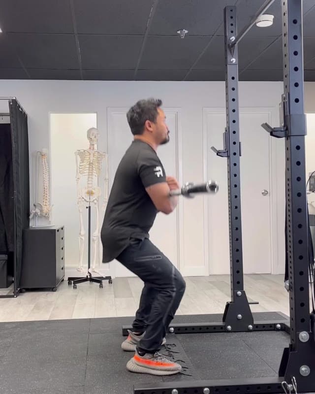 Zercher Squat - Core Bracing and Low Back Stability exercise
