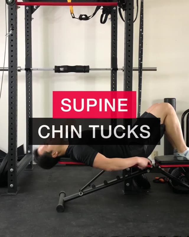 Supine Chin Tuck - Beginner Neck Strengthening Exercise