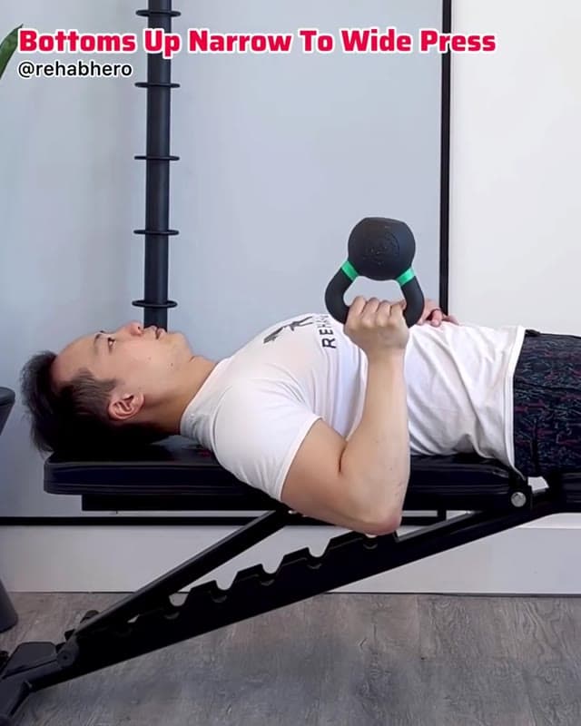 底朝上窄位至宽位推举