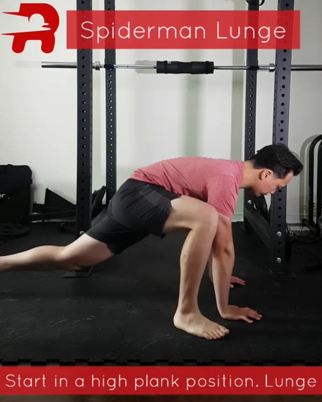 蜘蛛人弓步拉伸