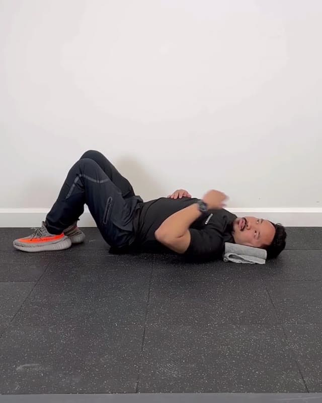 Towel Isometric Neck Rotation