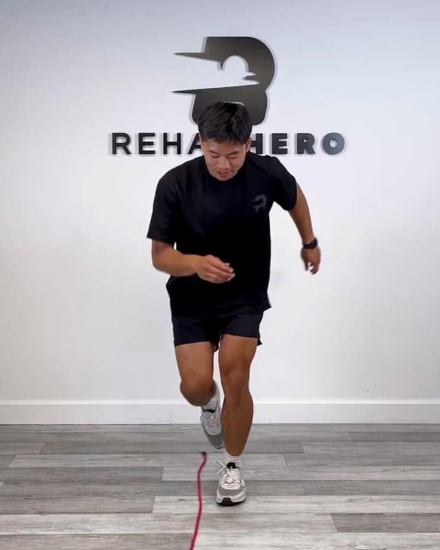 Single Leg Lateral Hops - plyometric and return to sport exercise