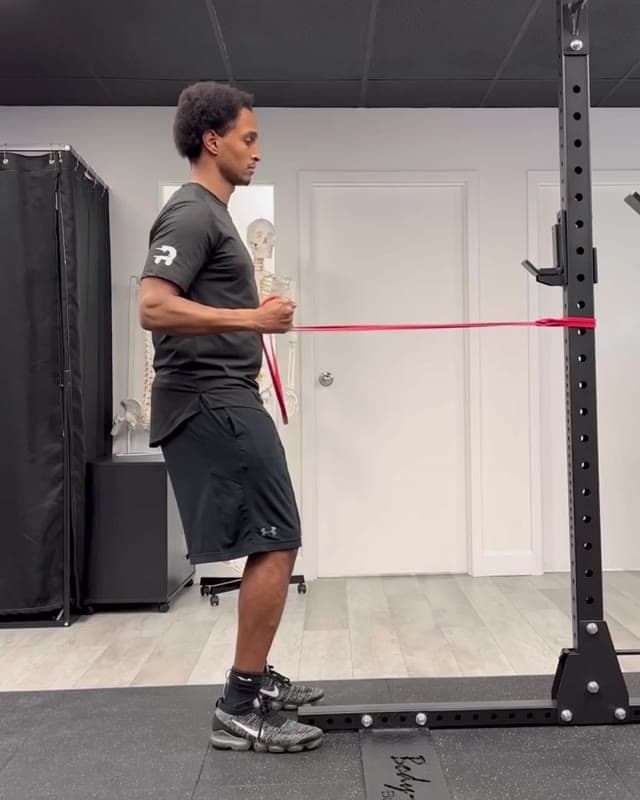 Standing Banded Row