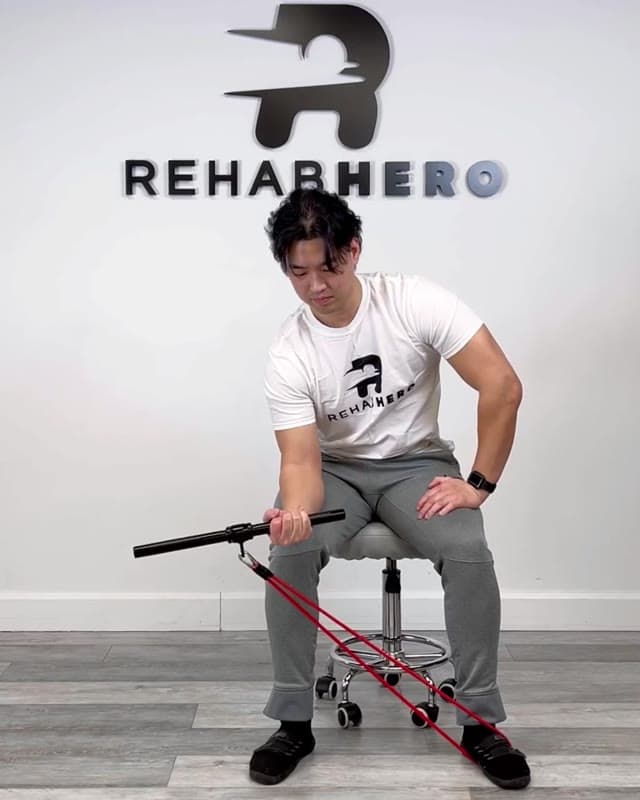 Seated PNF Pronator Stretch