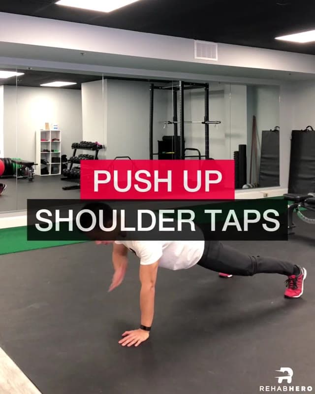 Push Up Shoulder Taps