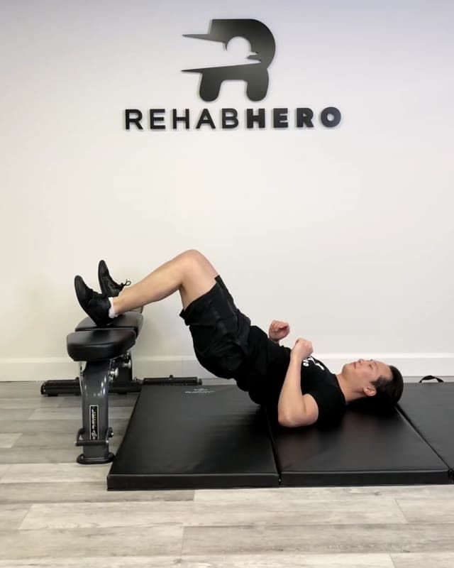 Elevated Glute Bridge March - Glute Strengthening Exercise