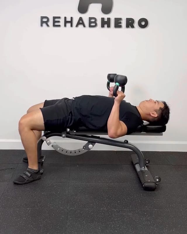 Bottoms Up Kettlebell Chest Press