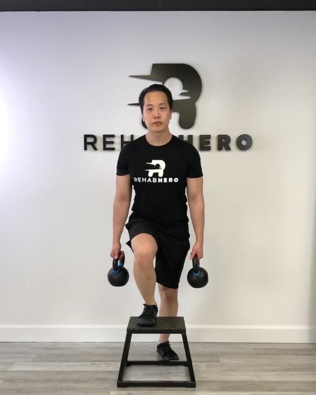 Step Up - Quadriceps Strengthening exercise