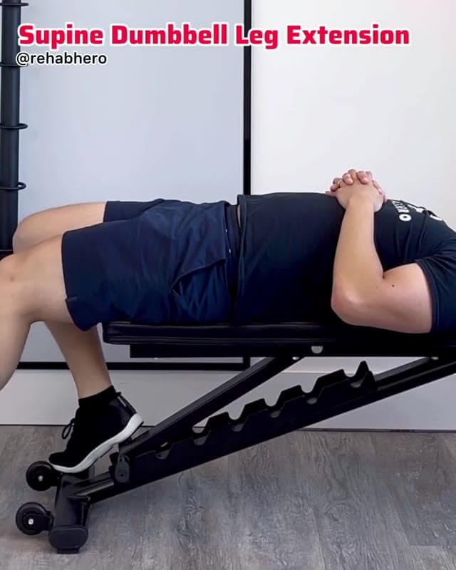 Supine Dumbbell Leg Extension