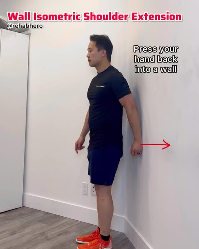 Wall Isometric Shoulder Extension