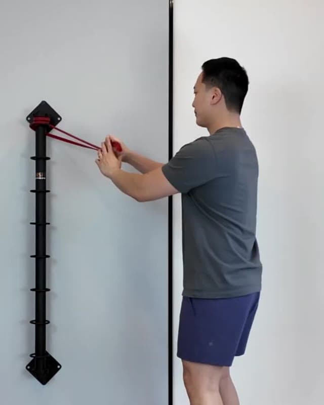 站立后拉推举