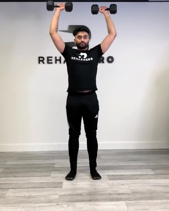 Press & Shrug - Upper Trapezius Rehab and Shoulder Strengthening Exercise | Headaches & Neck Pain