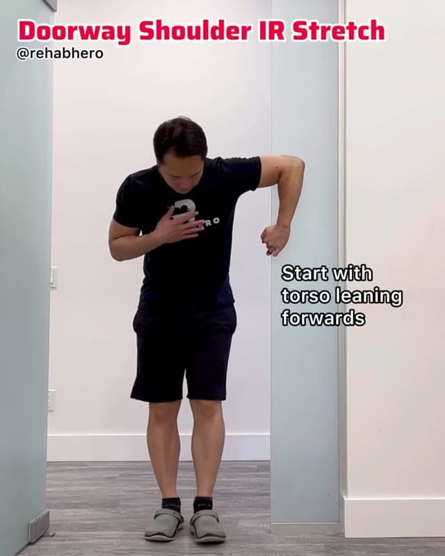 Doorway Shoulder Internal Rotation Stretch