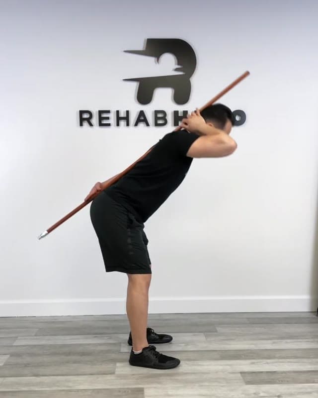 Dowel Hip Hinge to Squat