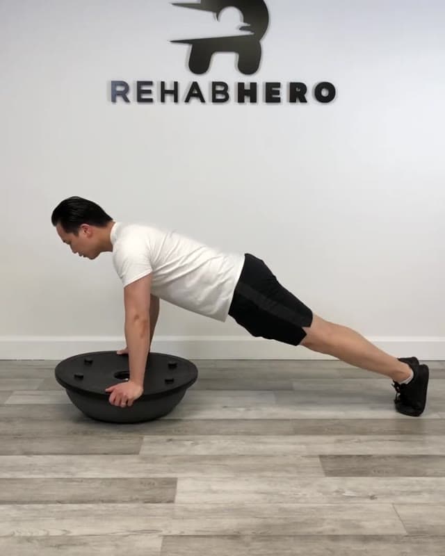 Eccentric BOSU Push Up