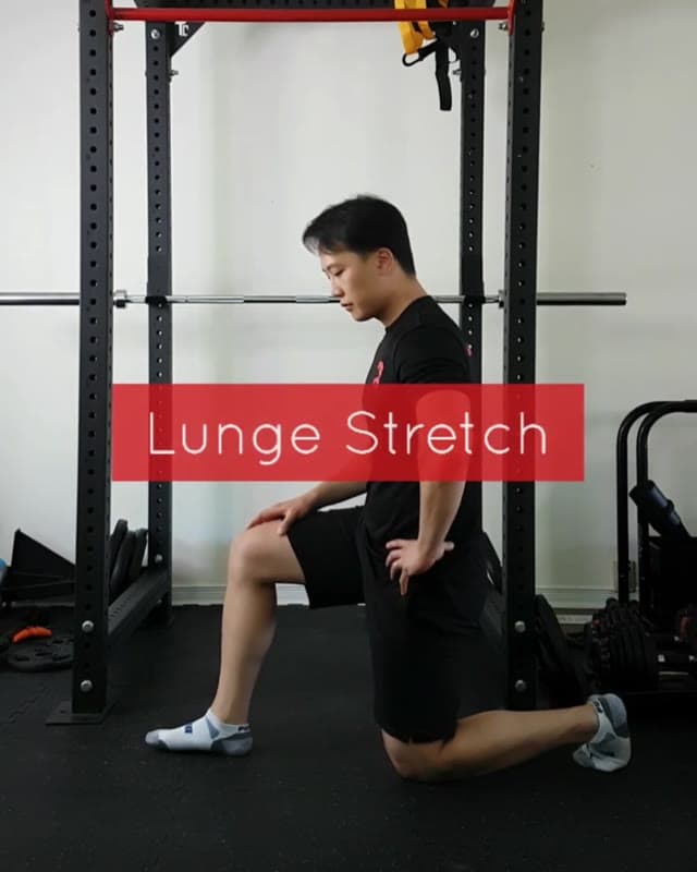 Lunge Stretch - Hip flexor stretching