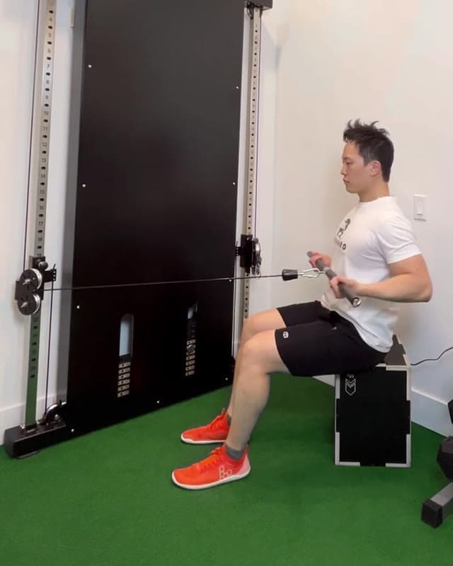 Underhand Grip Cable Row - back strengthening exercise