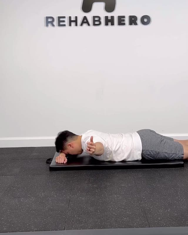 Prone T-Raise - shoulder end range strengthening exercise