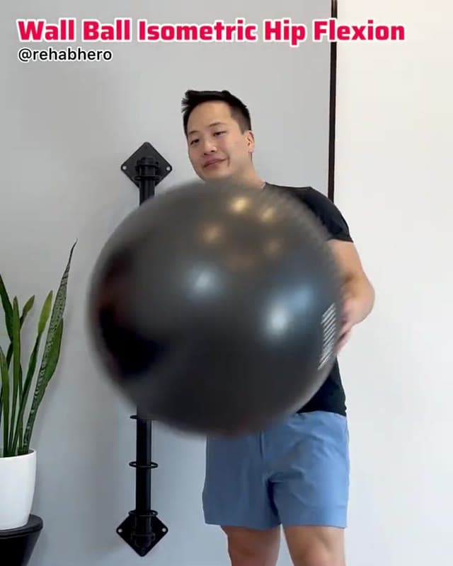 靠墙球等长髋屈曲