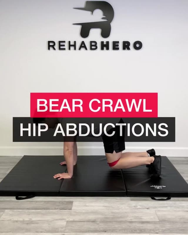 Bear Crawl Hip Abductions - Core and Glute Strengthening Exercise