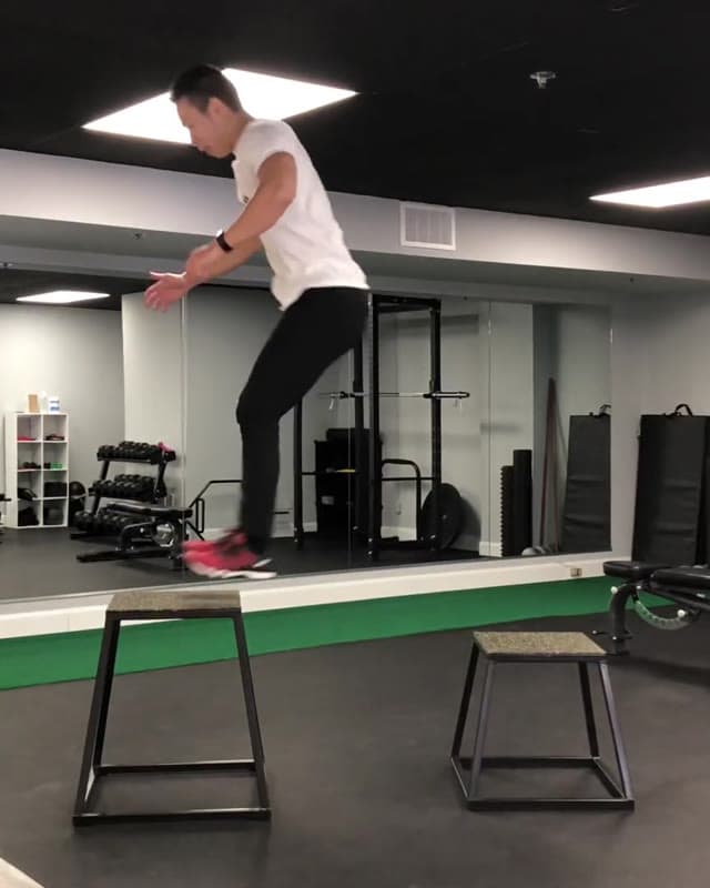 Seated Box Jump - Vertical Training Plyometrics Exercise