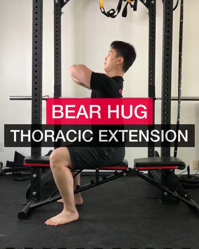 Bear Hug Thoracic Extension