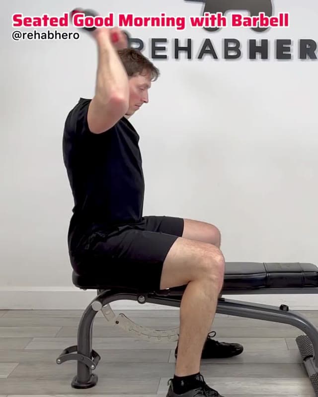 Seated Good Morning with Barbell