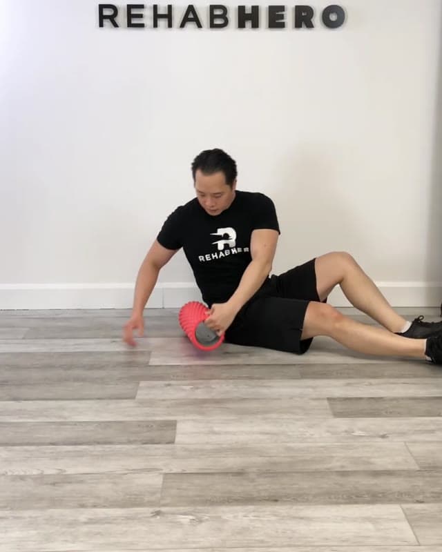 腹斜肌泡沫轴放松