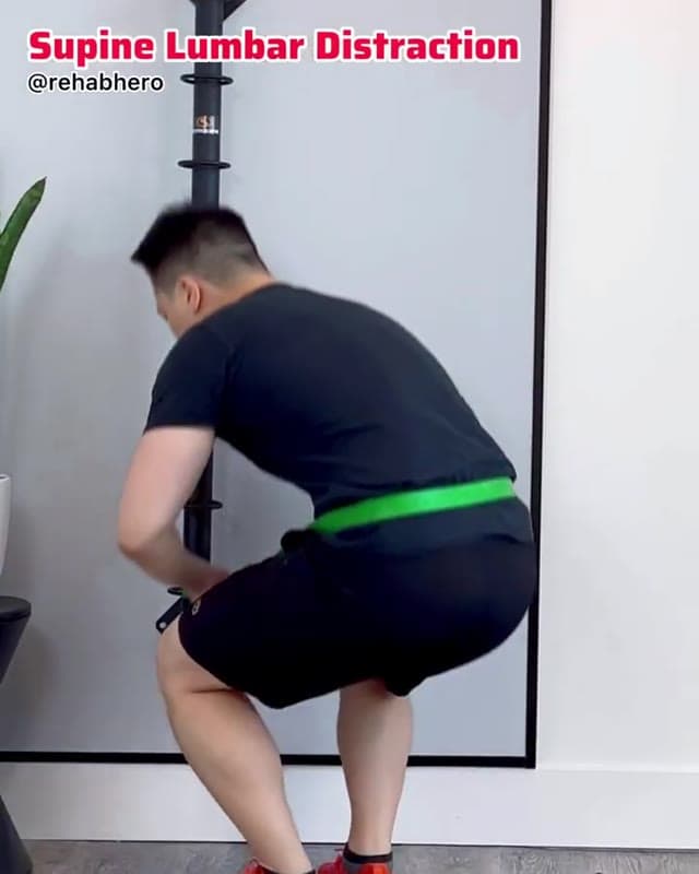 仰卧位腰椎牵伸