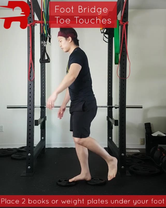 Foot Bridge Toe Touches