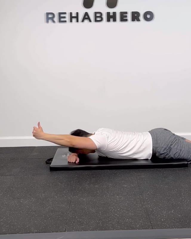 Prone I-Raise - shoulder end range strengthening exercise