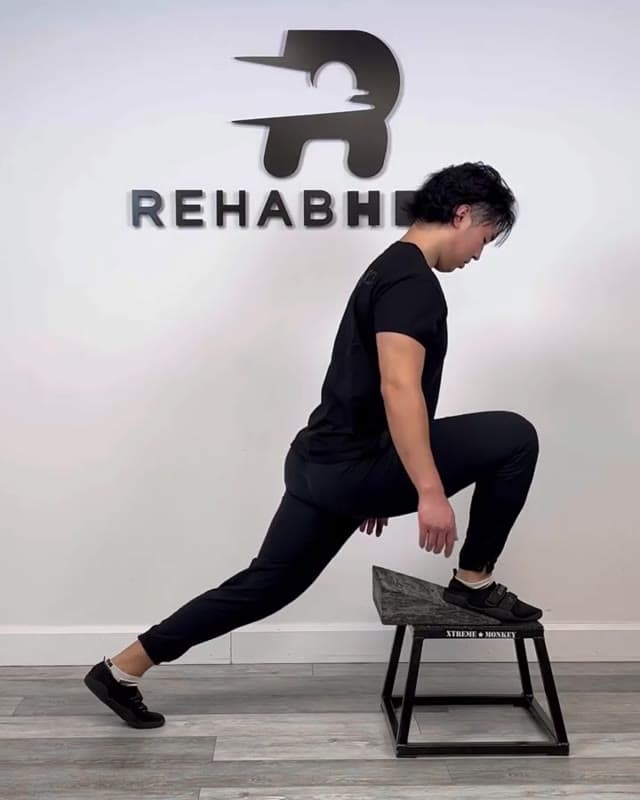 Slant Board Front Foot Elevated Split Squat