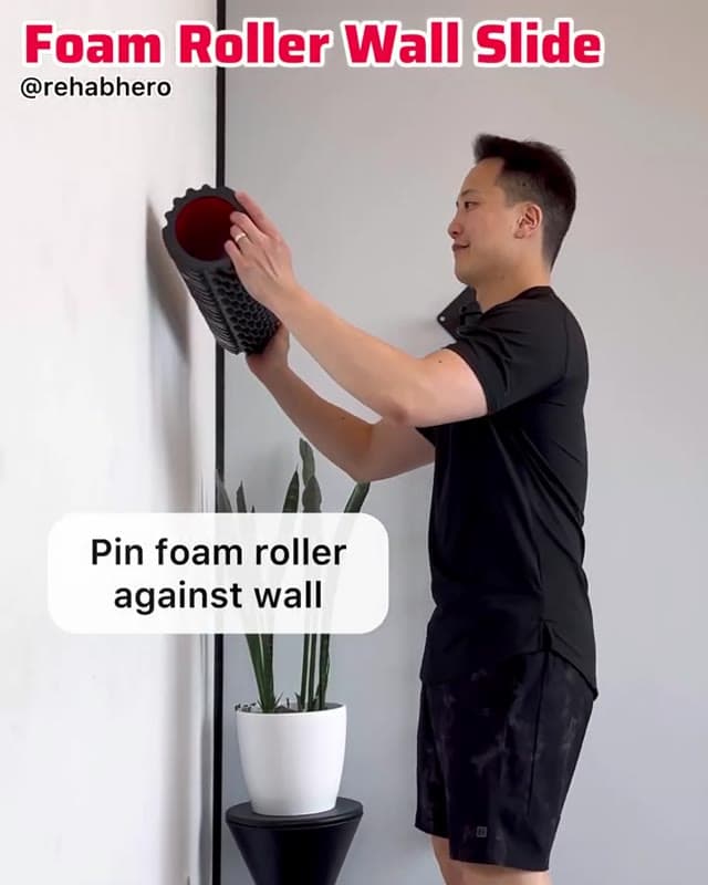 Foam Roller Wall Slide