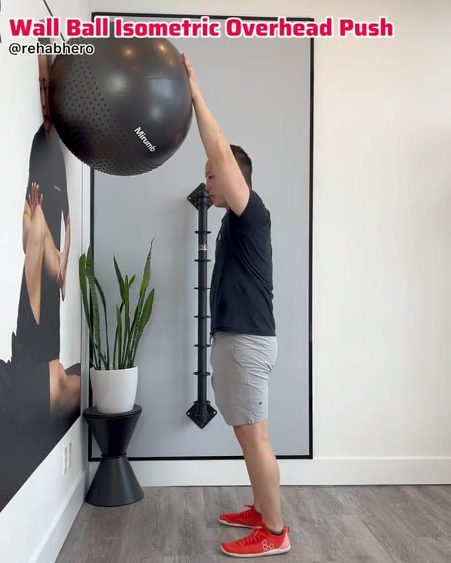 Wall Ball Isometric Overhead Push