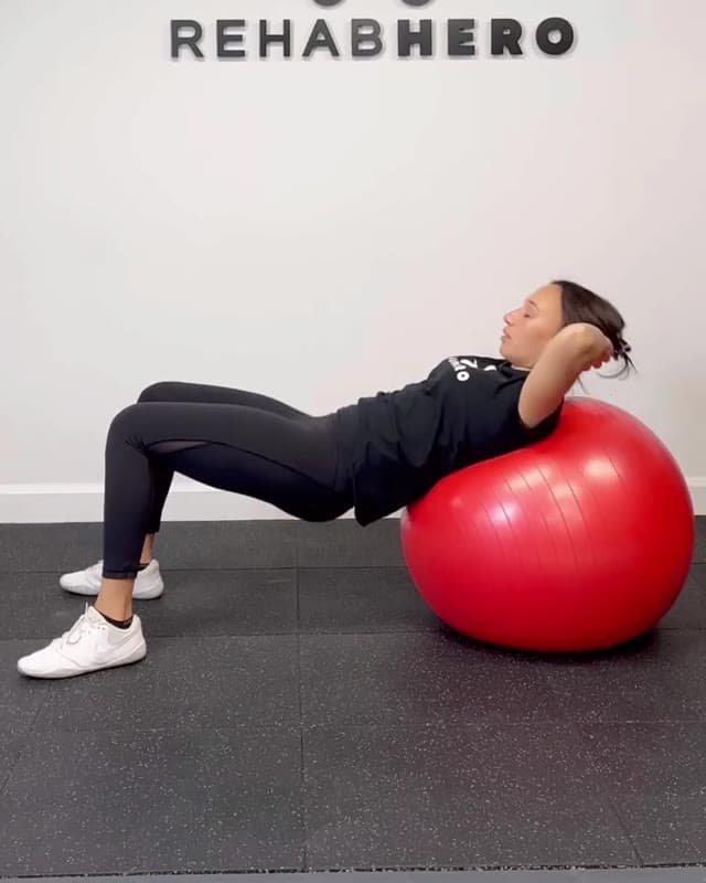 Swiss Ball Hip Thruster