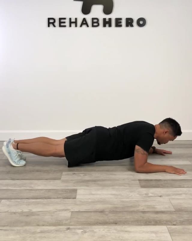 Plank push-up - Triceps and core strengthening exercise