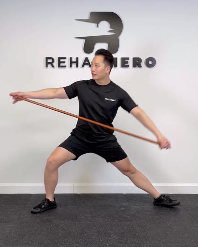 Dowel Side Lunge