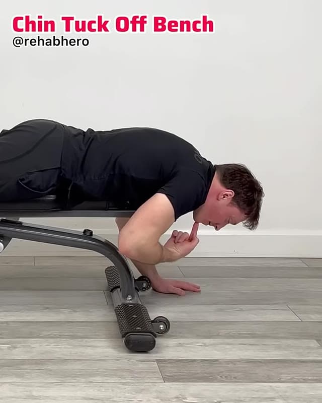 Chin Tuck Off Bench