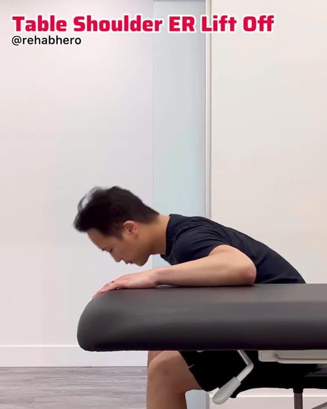 Table Shoulder External Rotation Lift Off
