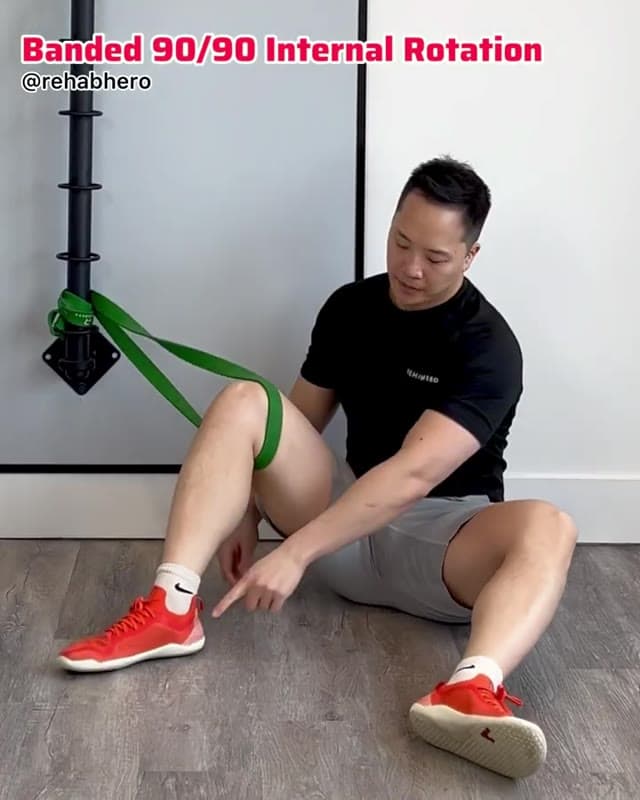 Banded 90/90 Internal Rotation