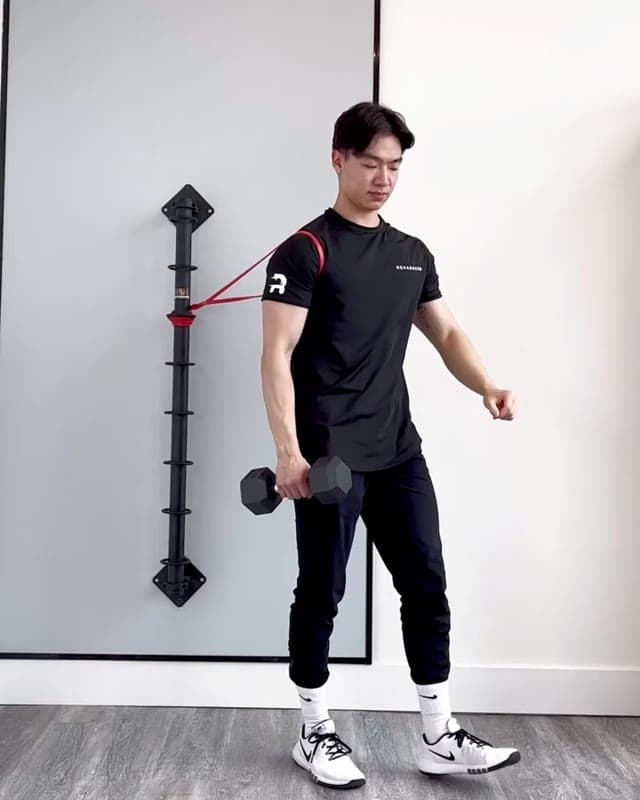 肩关节后向滑动推举