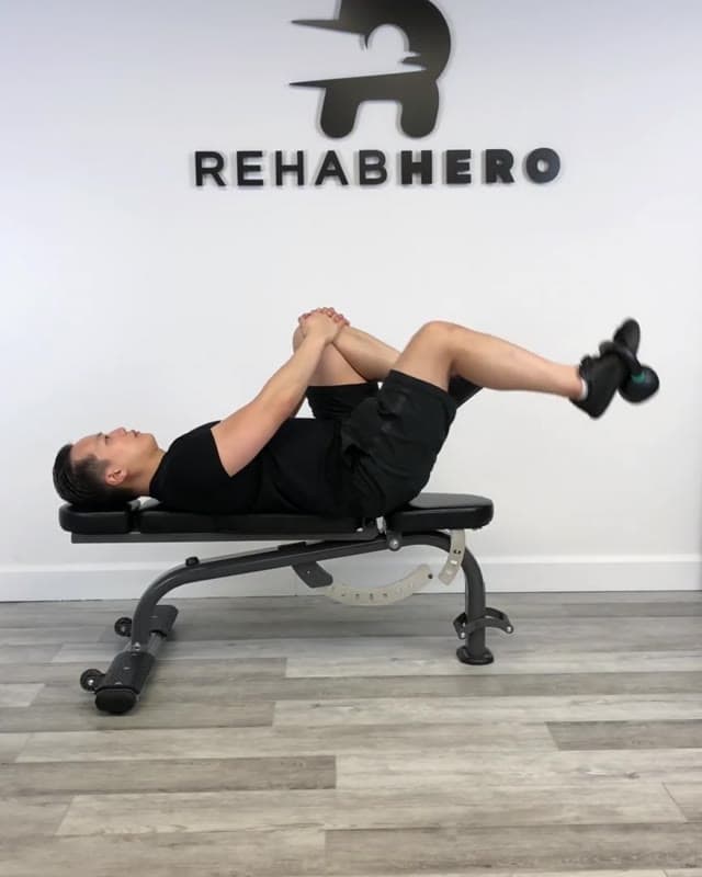 Supine Kettlebell Hip Flexion / March (Hard) - Psoas Strengthening Exercise