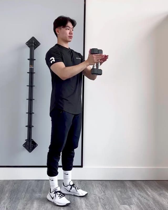Dumbbell Squeeze Press Drop