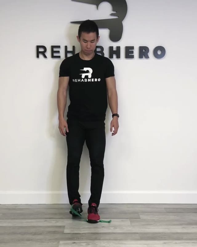Wall Lean Banded Toe Raises - Tibialis Anterior Strengthening for Shin Splints