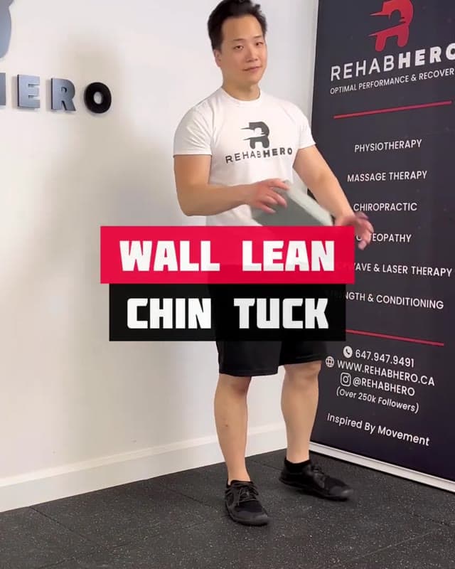 Wall Lean Chin Tuck