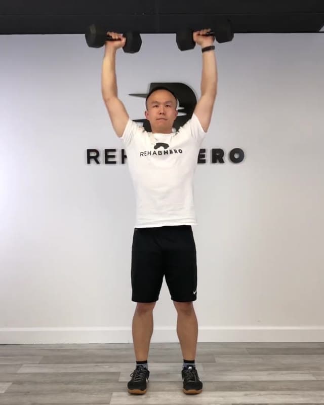 Shoulder Press - deltoid and shoulder strengthening exercise
