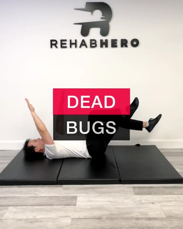 Dead bugs - core strengthening exercise