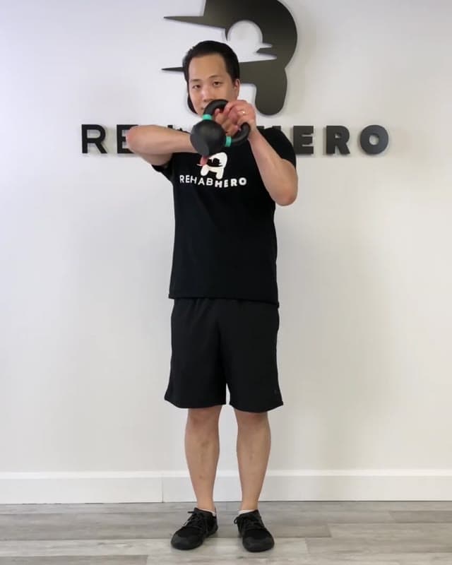 壶铃握柄弯举
