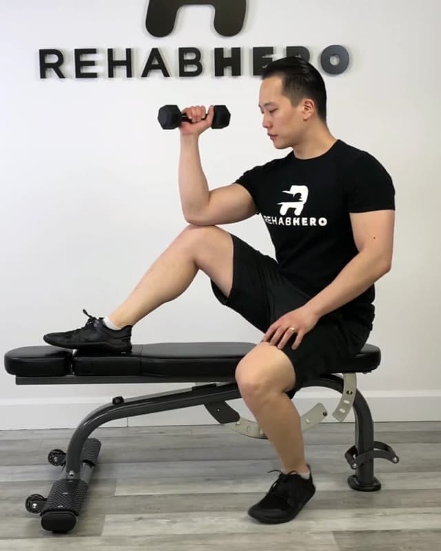 Seated Dumbbell External Rotation - Infraspinatus & Teres Minor Rotator Cuff  Strengthening